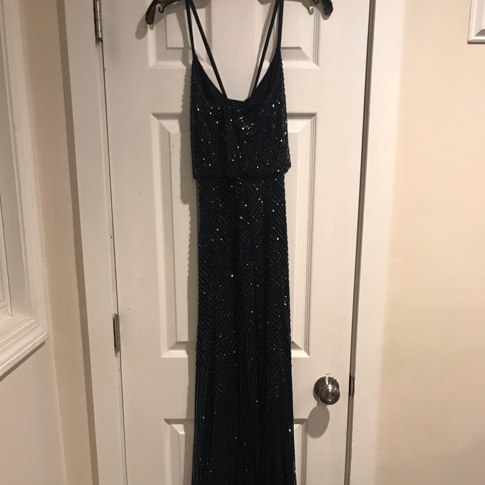 Long Sequin Dark blue dress - Picture 2 of 3